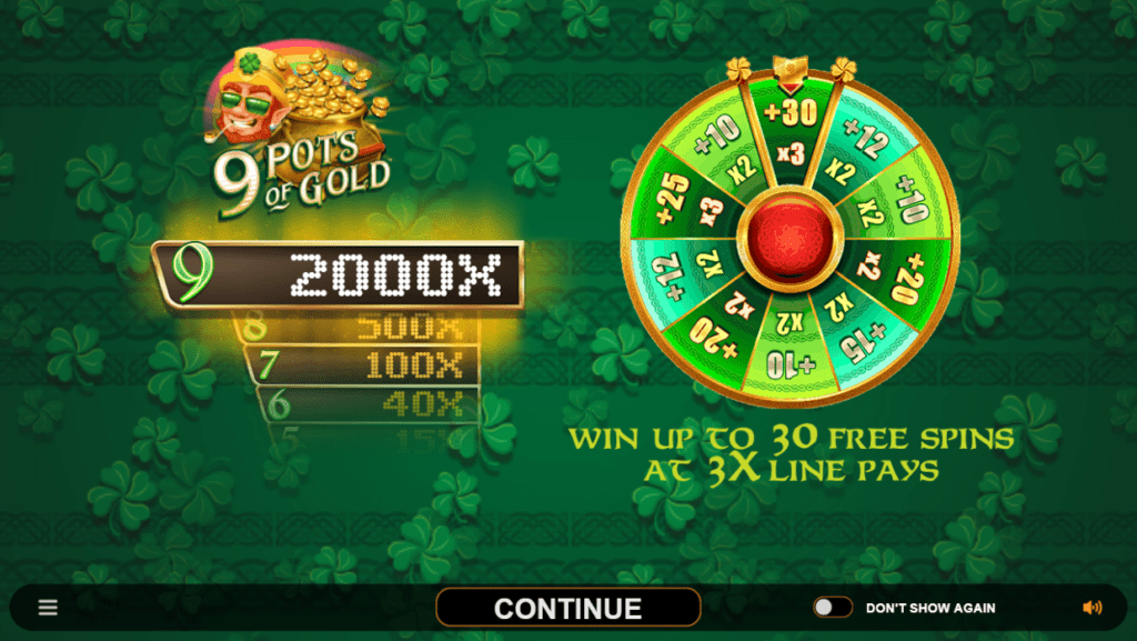 9 Pots of Gold Slot Bonus Features