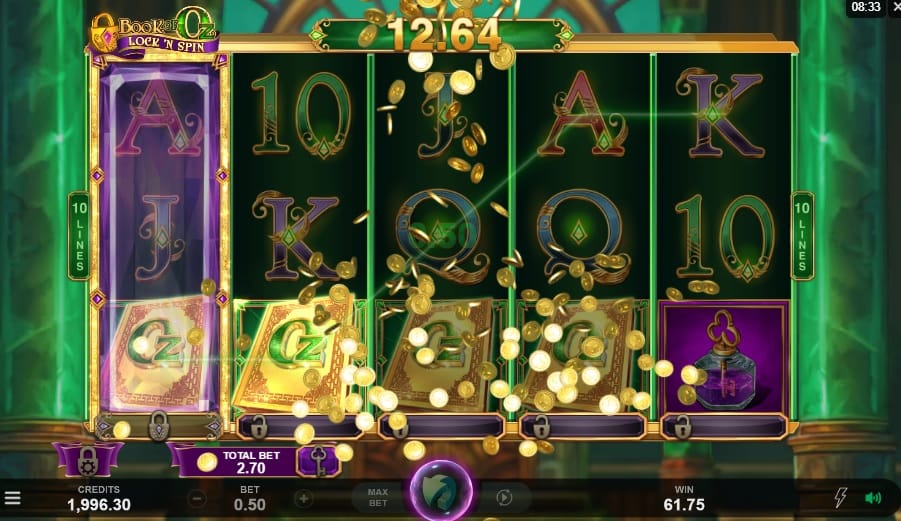 Book of Oz Lock ‘N Spin Slots Gameplay