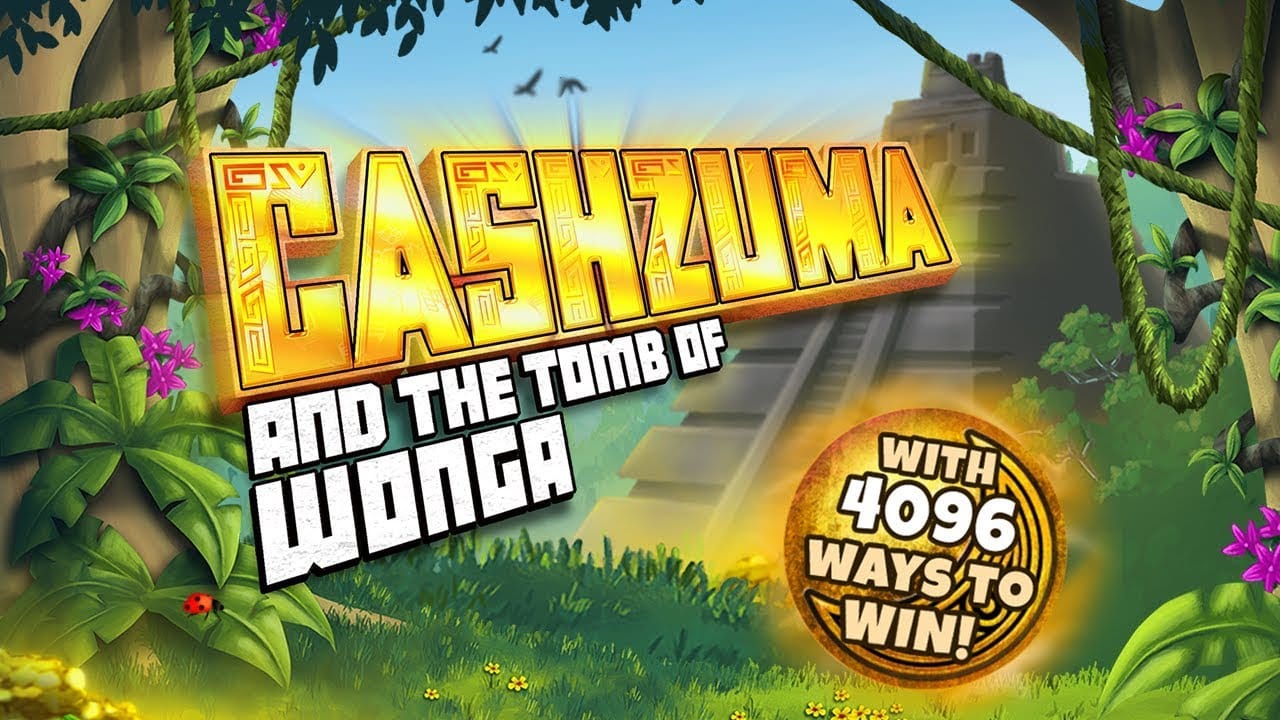 Cashzuma and the Tomb of Wonga Slot Logo Slots Racer