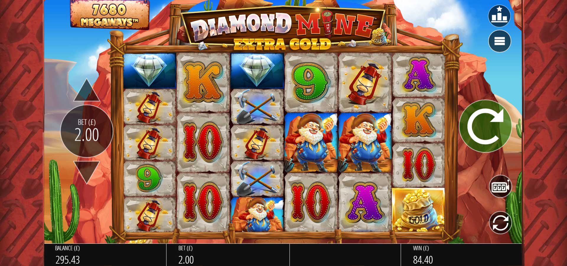 Diamond Mine Extra Gold Slots Game