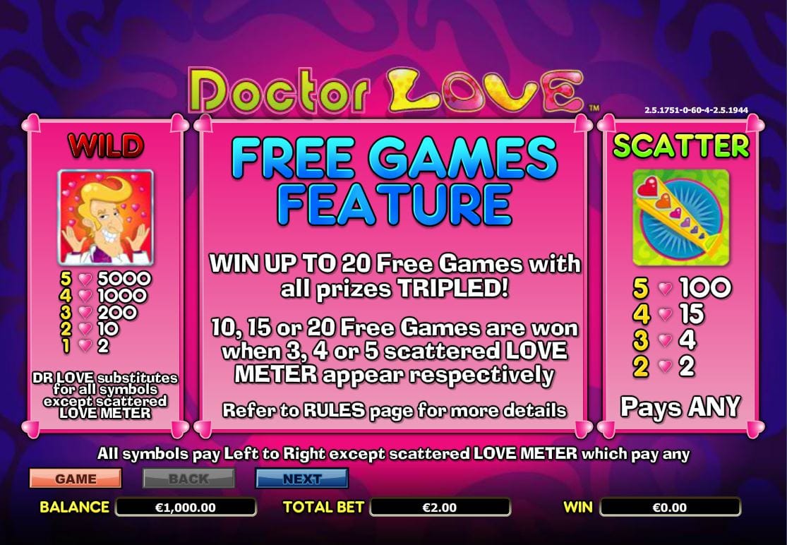 Doctor Love Free Spins