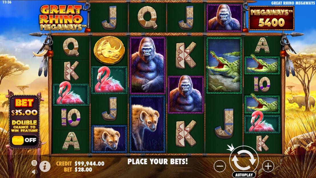 Great Rhino Megaways Slot Online