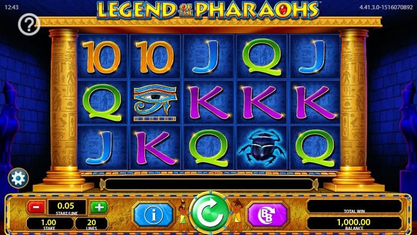 Legend of the Pharaohs Slot Gameplay