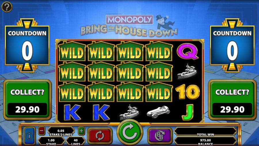 MONOPOLY Bring The House Down Slot Wild