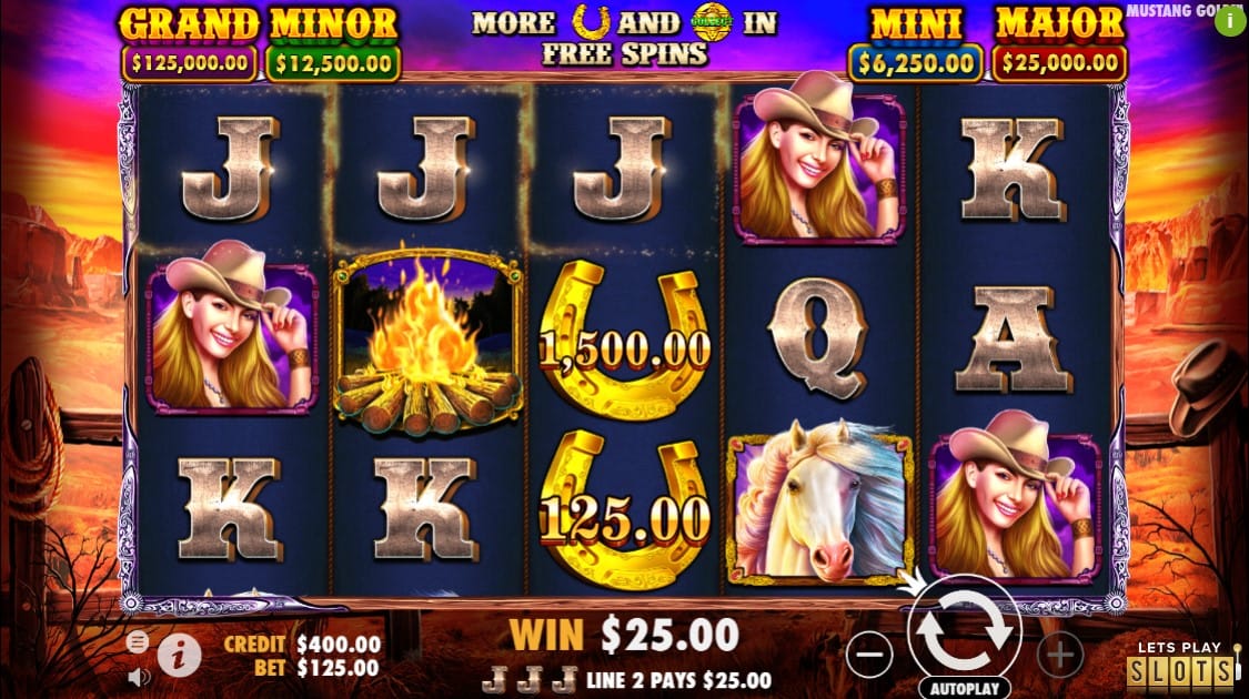 Mustang Gold Slot Gameplay