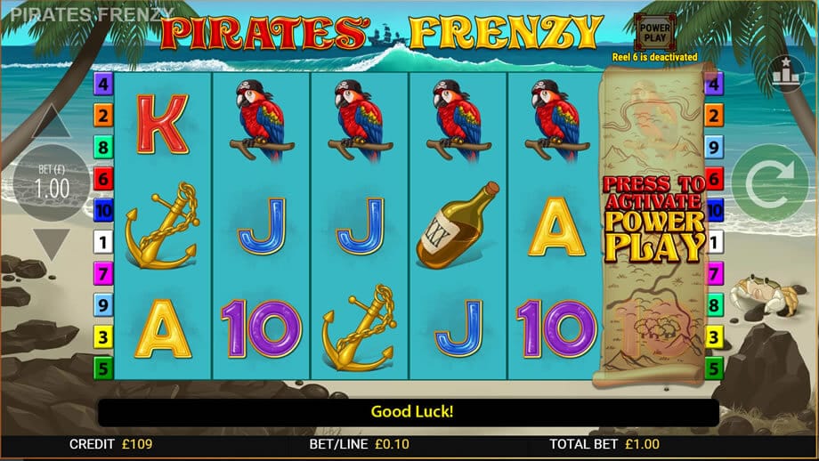 Pirates Frenzy Slot Machine Bonus Features