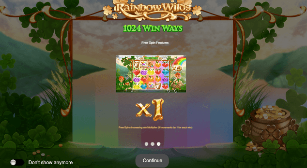 Rainbow Wilds Slots Features