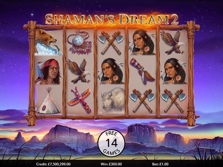 Shaman’s Dreams 2 Slots Gameplay