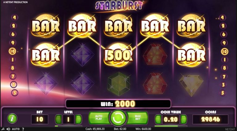 Slingo Starburst Slot Gameplay