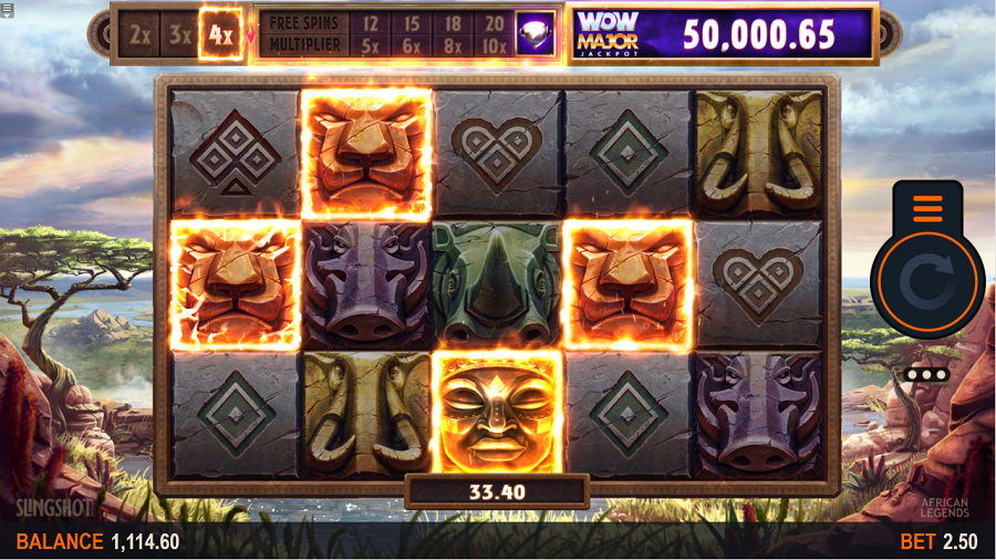 African Legends Wowmajor Slot Gameplay