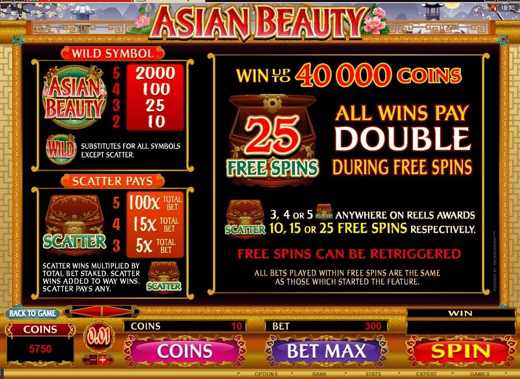 Asian Beauty Slot Symbols