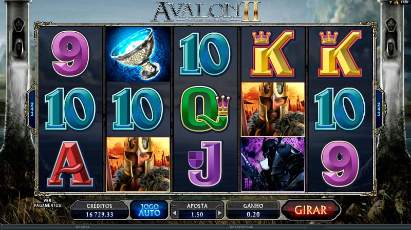 Avalon II: Quest for the Grail Slot Gameplay
