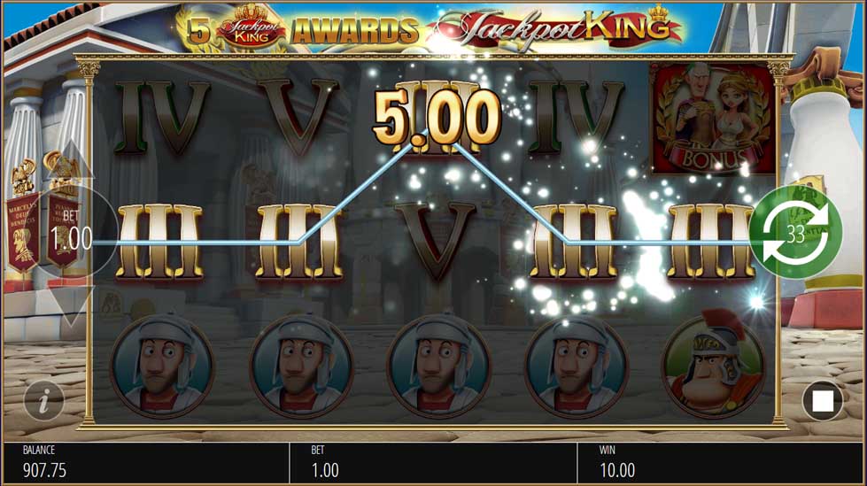 Ave Caesar Jackpot King Slot Game