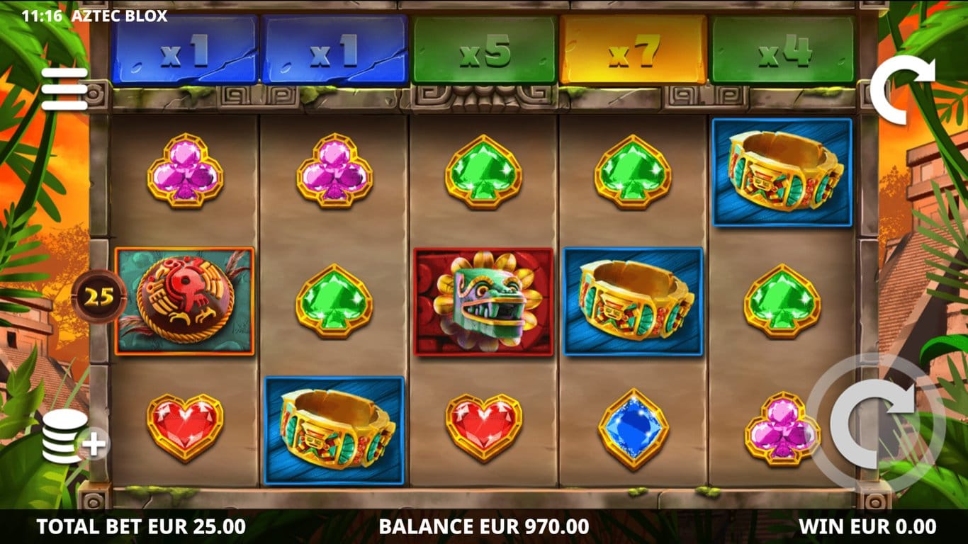 Play Aztec Blox Slots Game