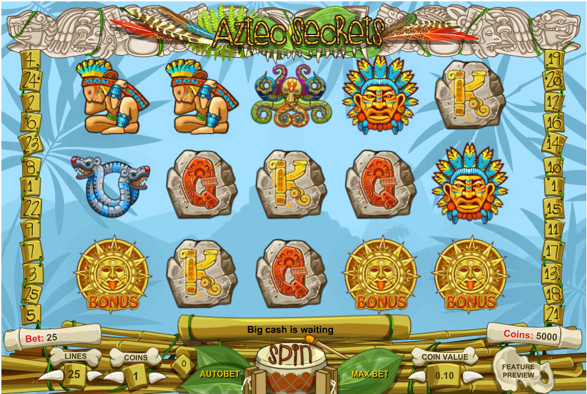 Aztec Secrets Casino Game Play