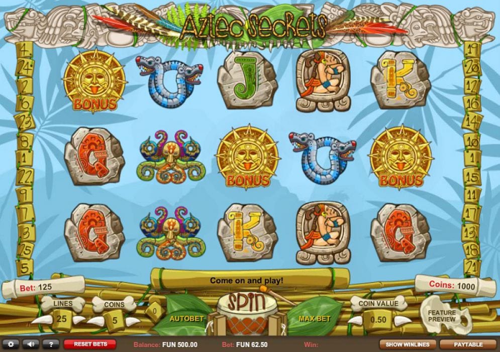 Aztec Secrets Slots Game Play