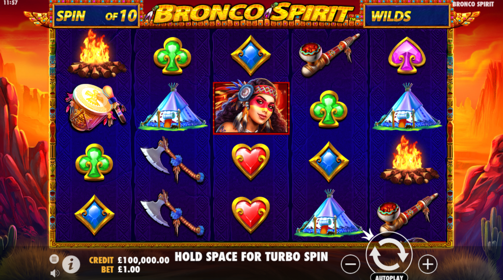 Bronco Spirit Slots Game