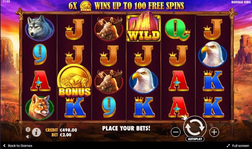 Buffalo King Slot Gameplay