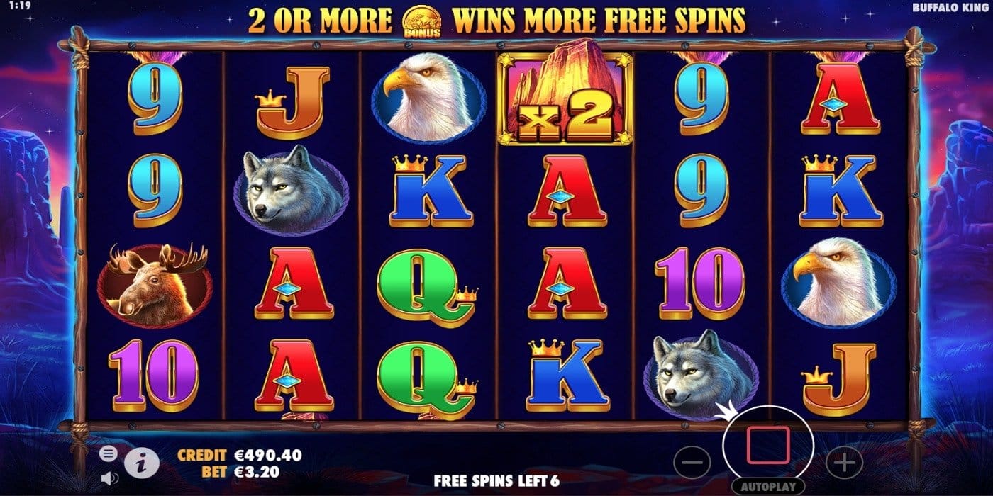 Buffalo King Slots Reels