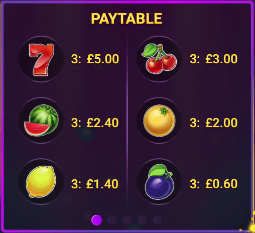 Cheeky Fruits Split Slot Table