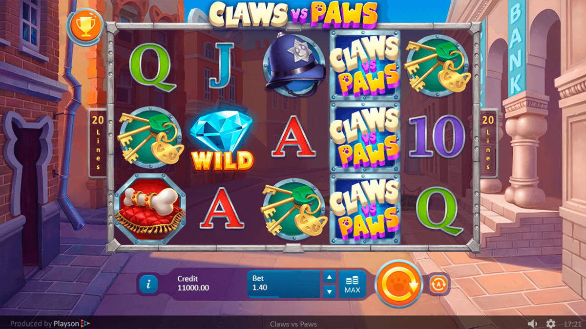 Claws Vs. Paws Slots Online