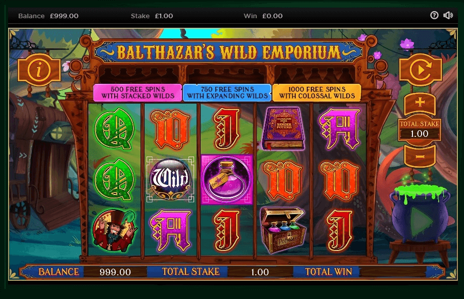 Balthazar's Wild Emporium Slots UK