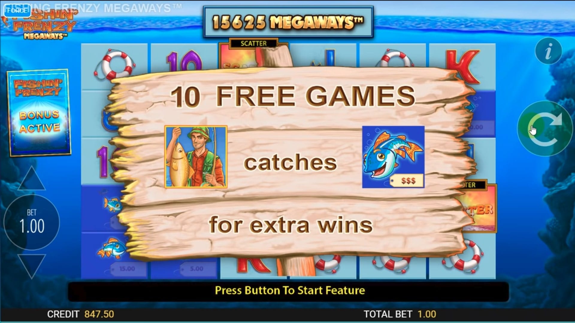 Fishin Frenzy Megaways Slot Game Logo