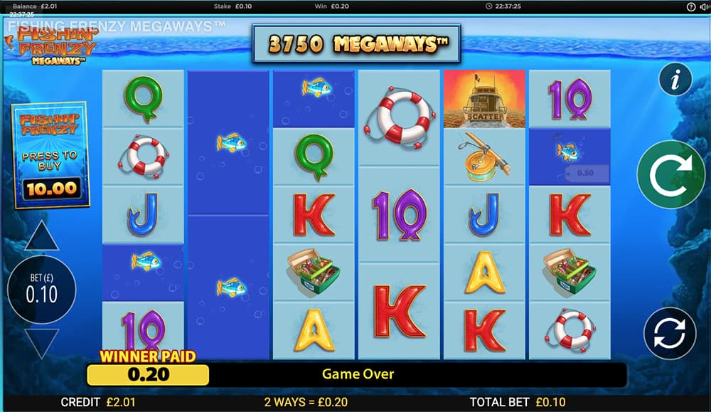 Fishin Frenzy Megaways Slot Games