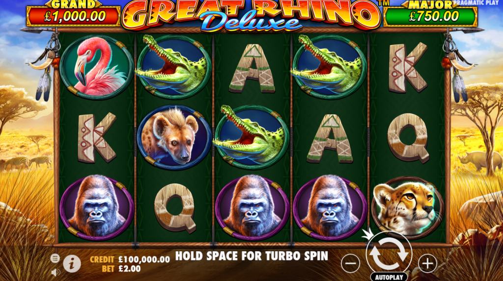 Great Rhino Deluxe Slots Online