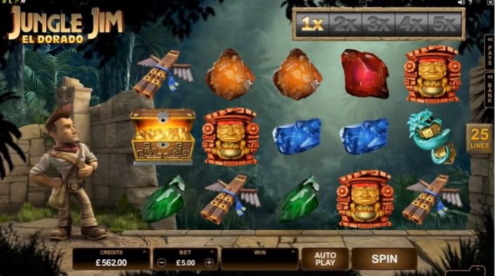 Jungle Jim – El Dorado slot gameplay