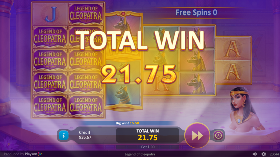 Legends of Cleopatra Big Win