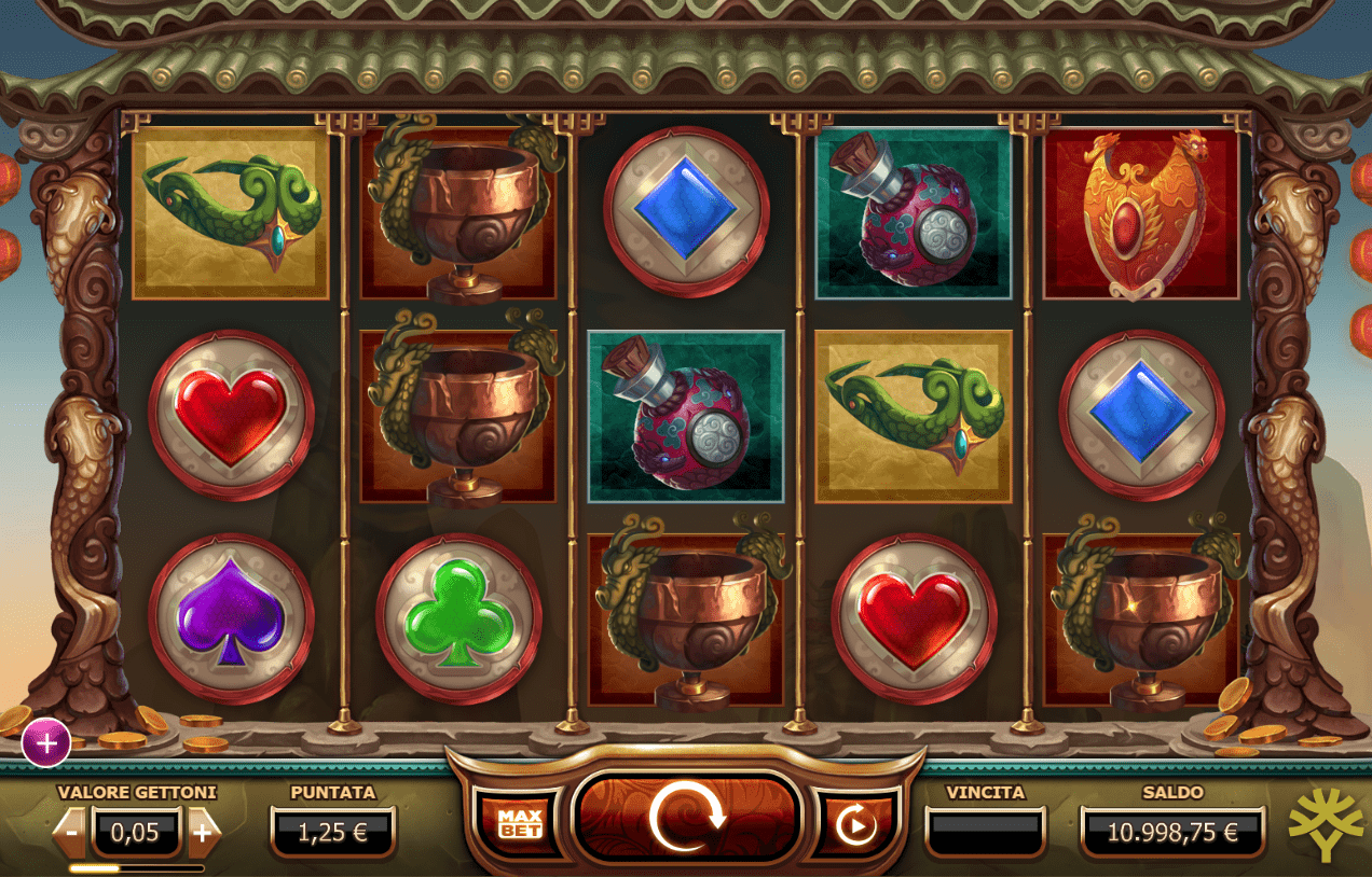 Legend of the Golden Monkey Slot Reels