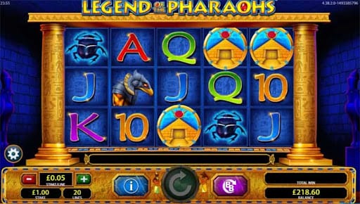 Legend of the Pharaohs Slots Reels