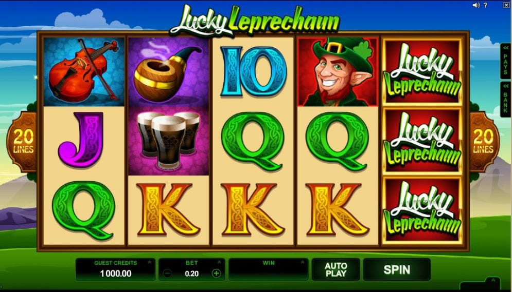 lucky leprechaun online slot gameplay