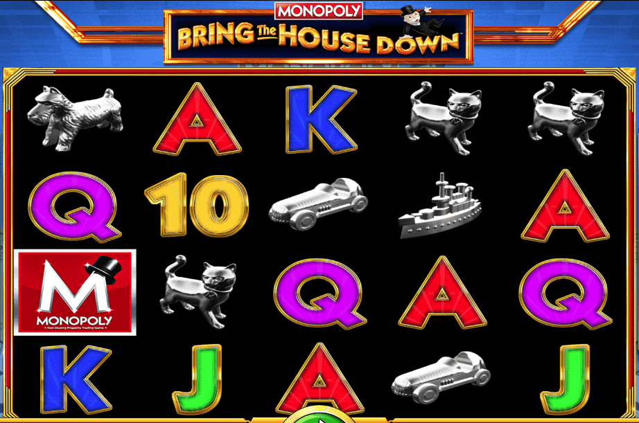 MONOPOLY Bring The House Down Slot Gameplay
