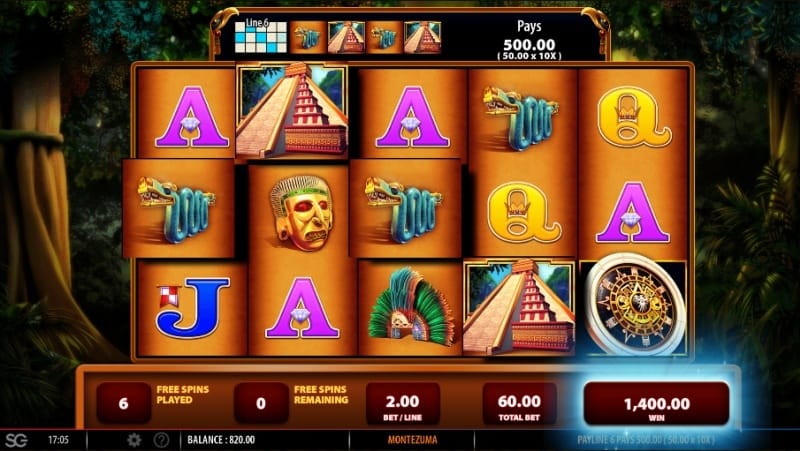 Montezuma Slot Gameplay