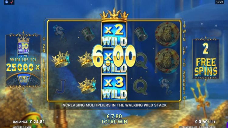 Neptune’s Riches: Ocean of Wilds Slots Reels