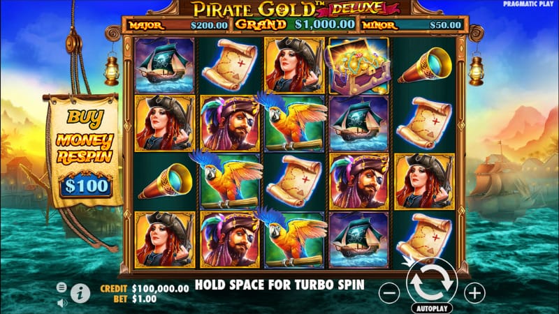 Pirate Gold Deluxe Slot Gameplay