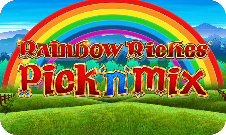 Rainbow Riches Pick n Mix Slot Logo Slots Racer