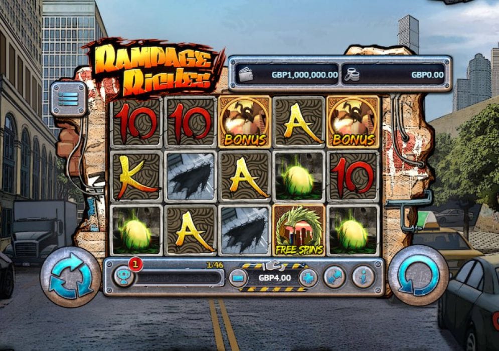 Rampage Riches Slot Gameplay