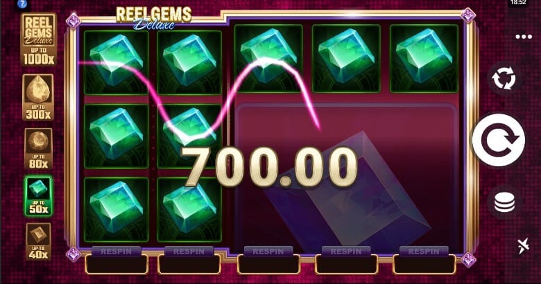 Reel Gems Deluxe Slots Gameplay