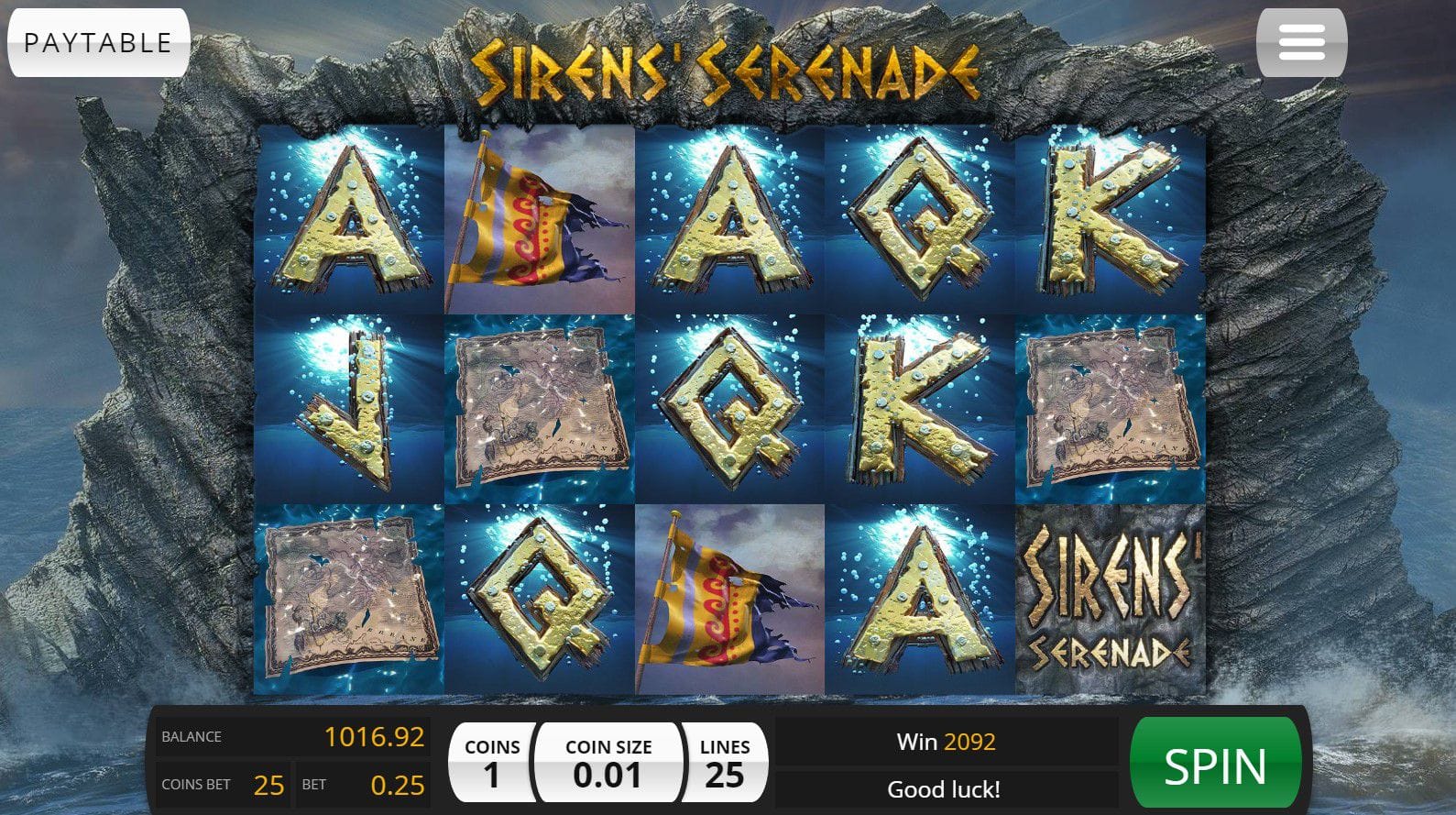 Sirens' Serenade gameplay casino