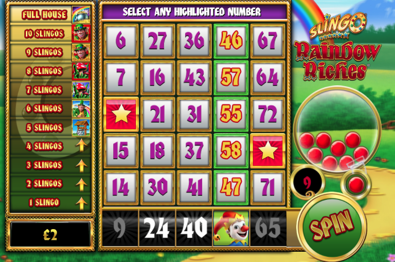 Slingo Rainbow Riches Slots Game