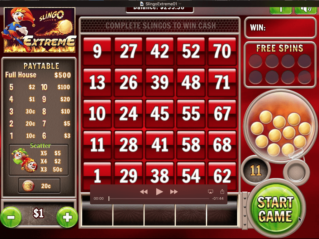 Slingo Extreme Slots Game