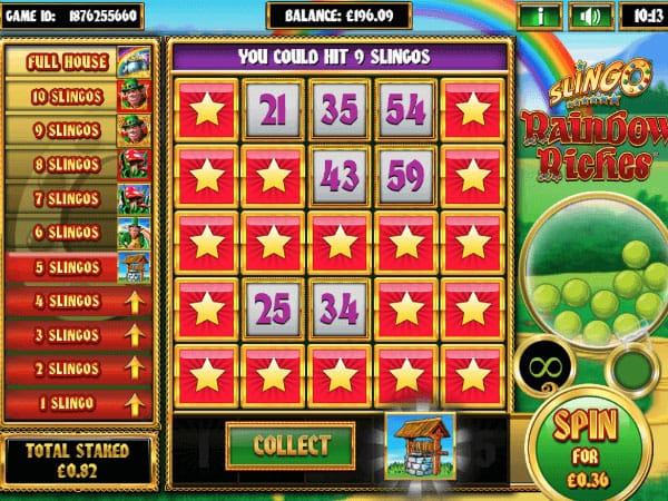 Slingo Rainbow Riches Slot Game