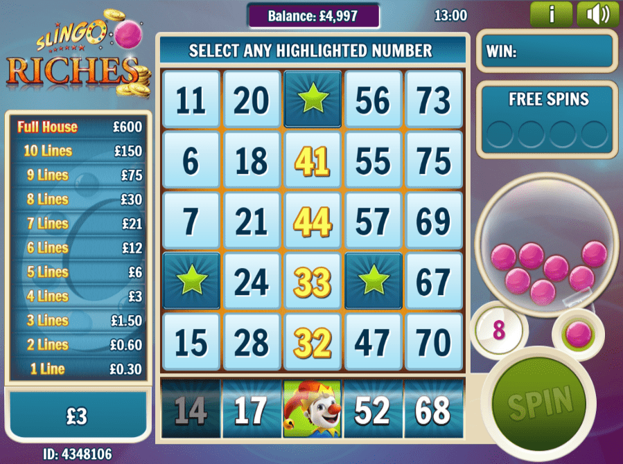 Slingo Riches Slot Game