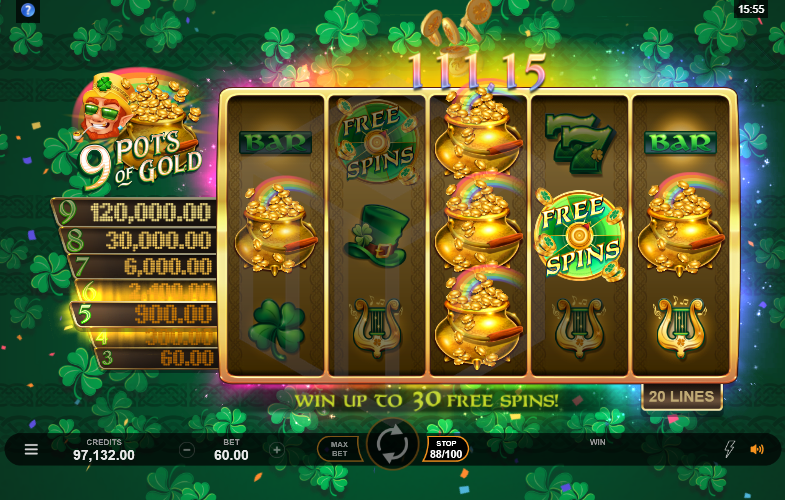 9 Pots of Gold Free Slots