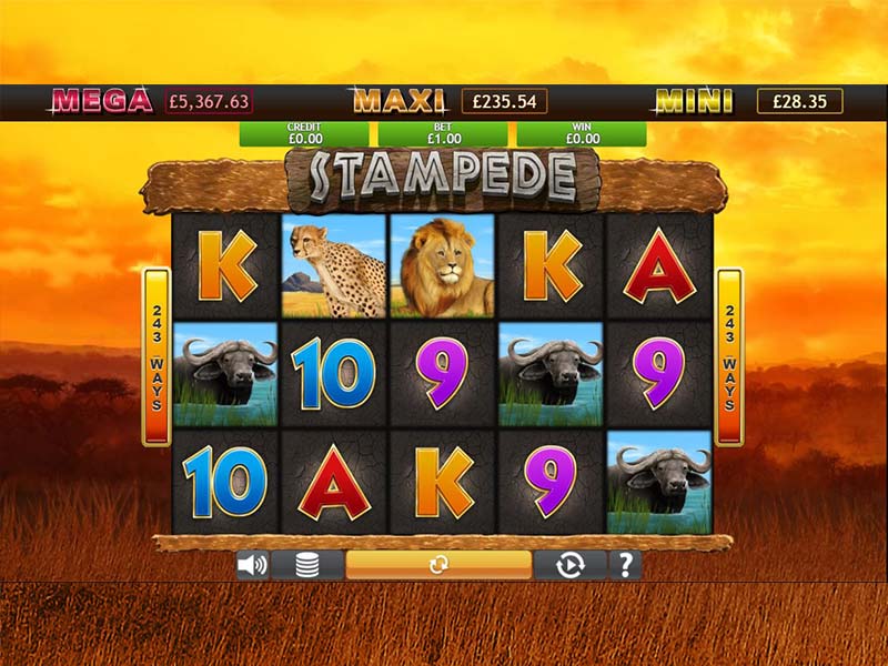 Stampede Jackpot Slot Gameplay