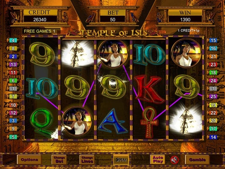 Temple of Iris Casino Game