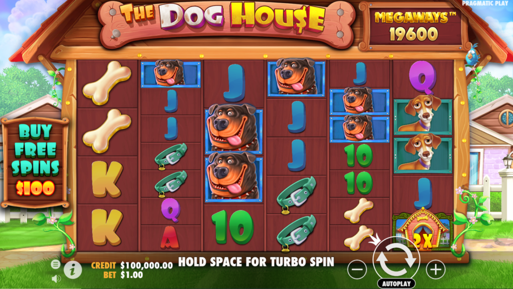 Dog House Megaways Slot Gameplay